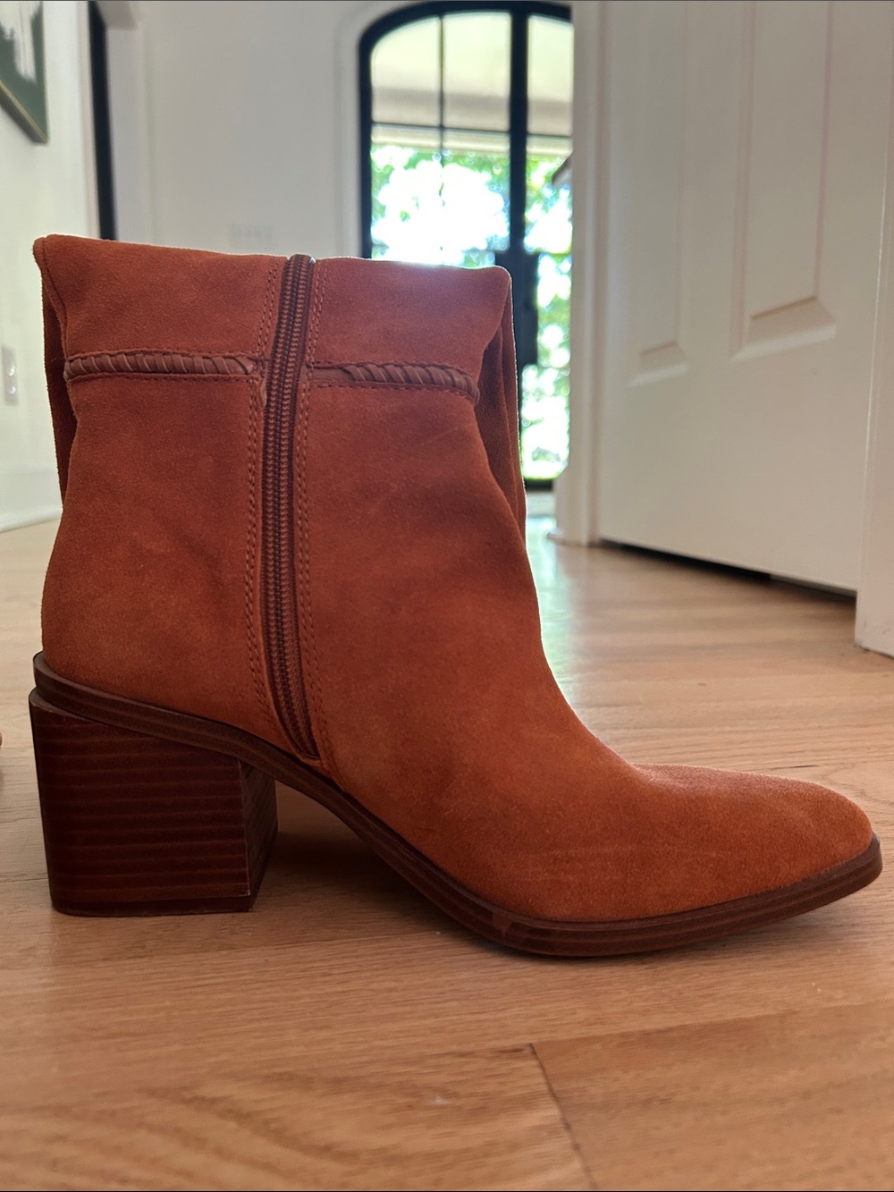 Vince Camuto Over-the-Knee Suede Kaleeca Boots in Cognac - Picture 3 of 12
